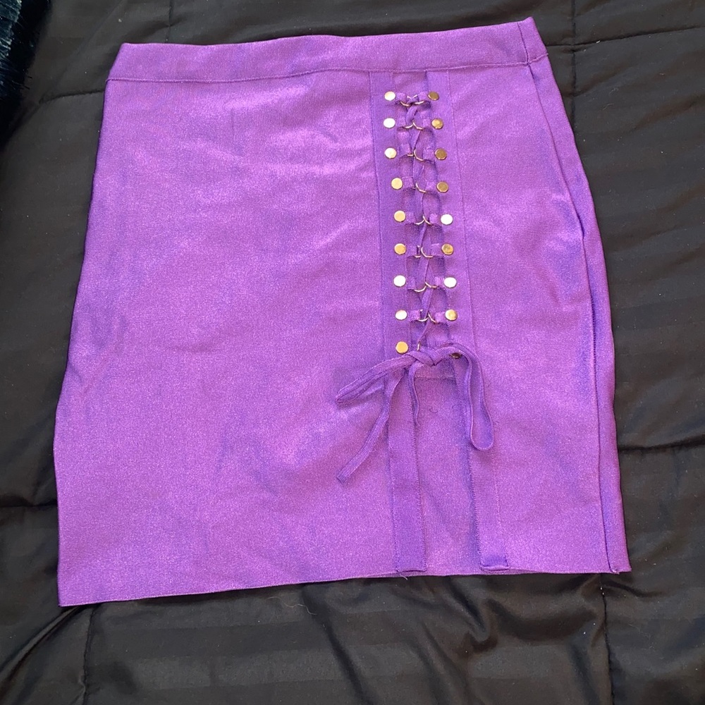 Purple Bandage Skirt